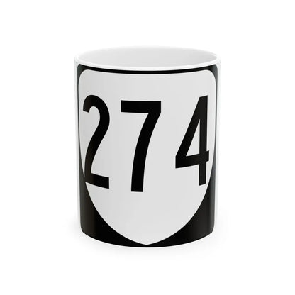 Virginia 274 1980 (Virginia) (Road Sign) White Coffee Mug 11oz - Go Mug Yourself