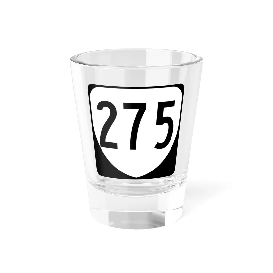 Virginia 275 1980 (Virginia) (Road Sign) Shot Glass 1.5oz 1.5oz - Go Mug Yourself