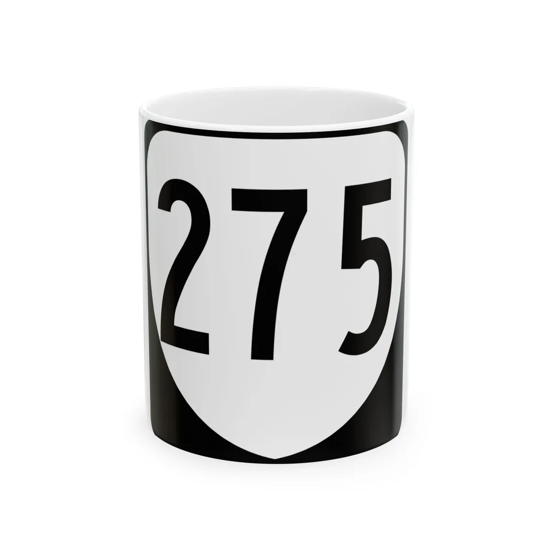 Virginia 275 1980 (Virginia) (Road Sign) White Coffee Mug 11oz - Go Mug Yourself