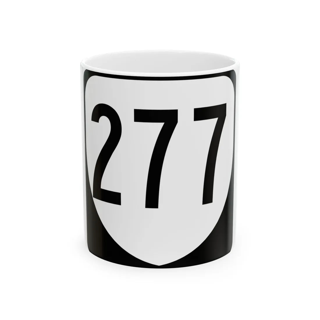 Virginia 277 1980 (Virginia) (Road Sign) White Coffee Mug 11oz - Go Mug Yourself