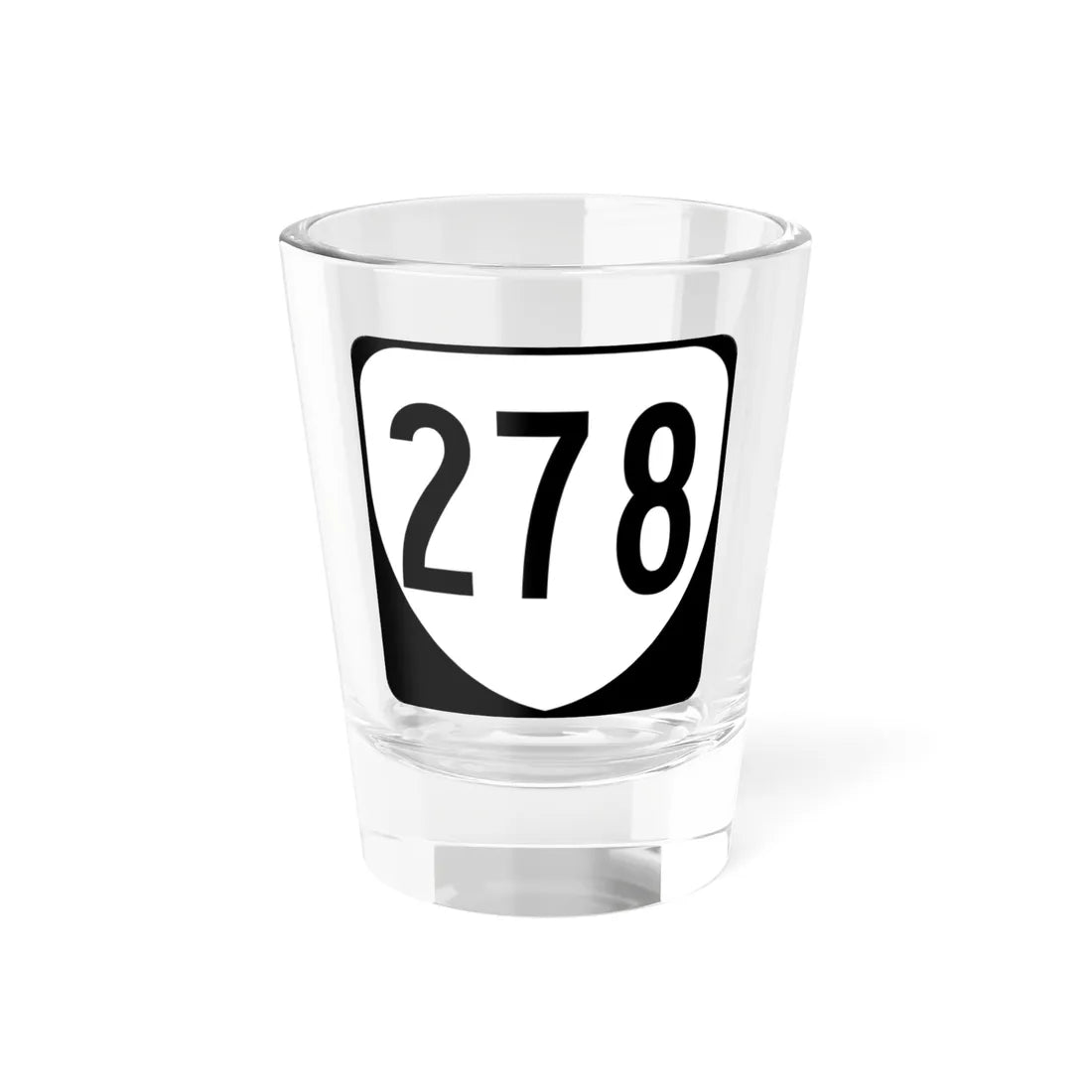 Virginia 278 1980 (Virginia) (Road Sign) Shot Glass 1.5oz 1.5oz - Go Mug Yourself