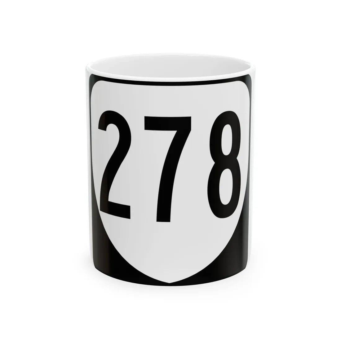 Virginia 278 1980 (Virginia) (Road Sign) White Coffee Mug 11oz - Go Mug Yourself