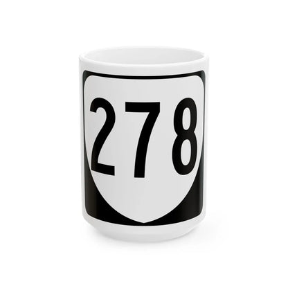 Virginia 278 1980 (Virginia) (Road Sign) White Coffee Mug 15oz - Go Mug Yourself