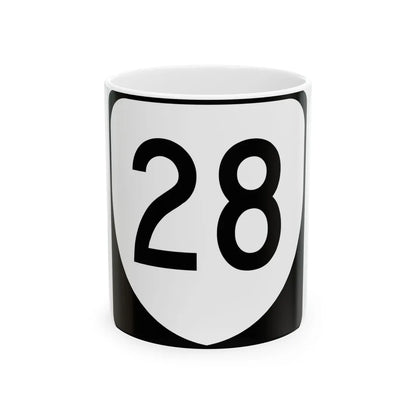 Virginia 28 (Virginia) (Road Sign) White Coffee Mug 11oz - Go Mug Yourself
