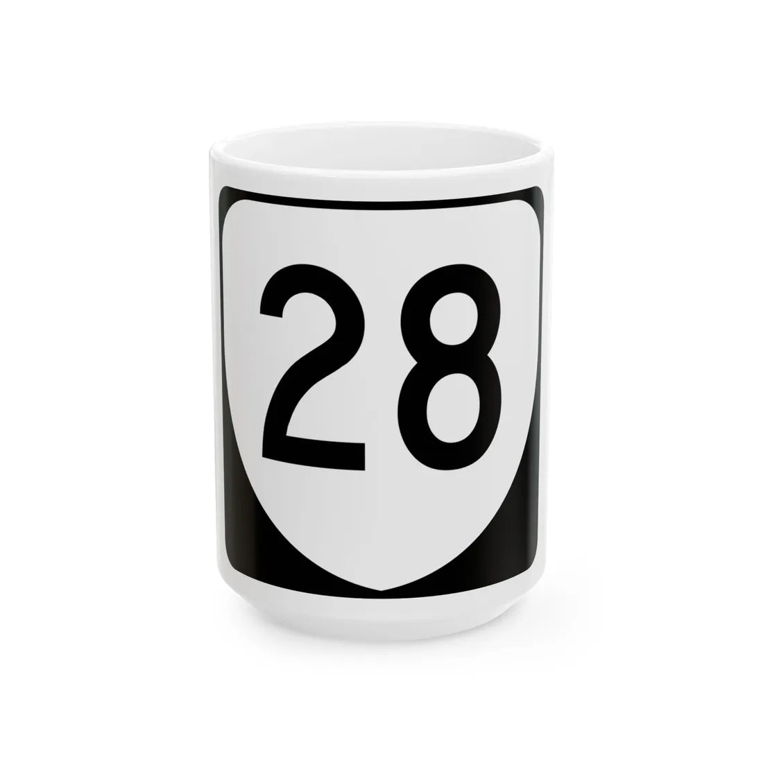 Virginia 28 (Virginia) (Road Sign) White Coffee Mug 15oz - Go Mug Yourself