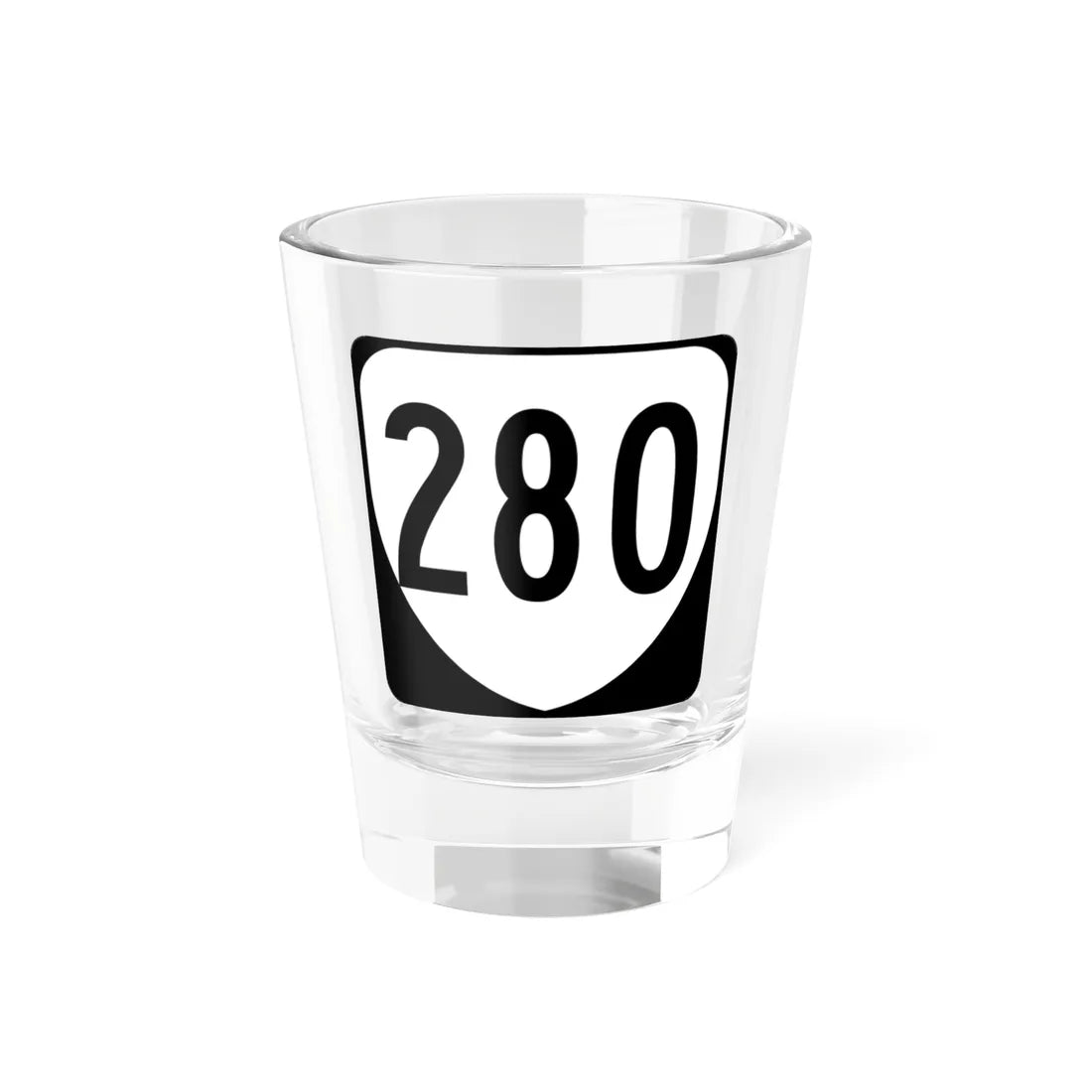 Virginia 280 1980 (Virginia) (Road Sign) Shot Glass 1.5oz 1.5oz - Go Mug Yourself
