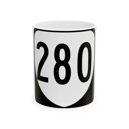 Virginia 280 1980 (Virginia) (Road Sign) White Coffee Mug 11oz - Go Mug Yourself