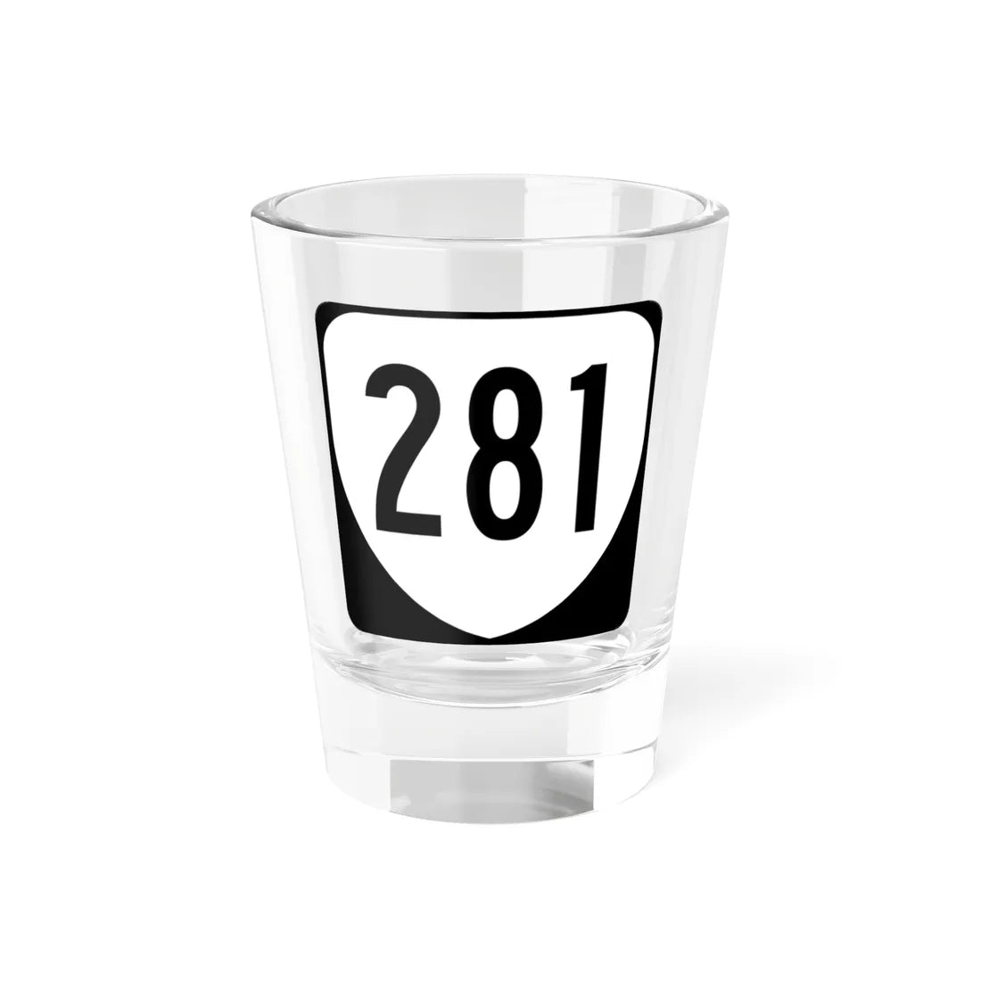Virginia 281 1980 (Virginia) (Road Sign) Shot Glass 1.5oz 1.5oz - Go Mug Yourself