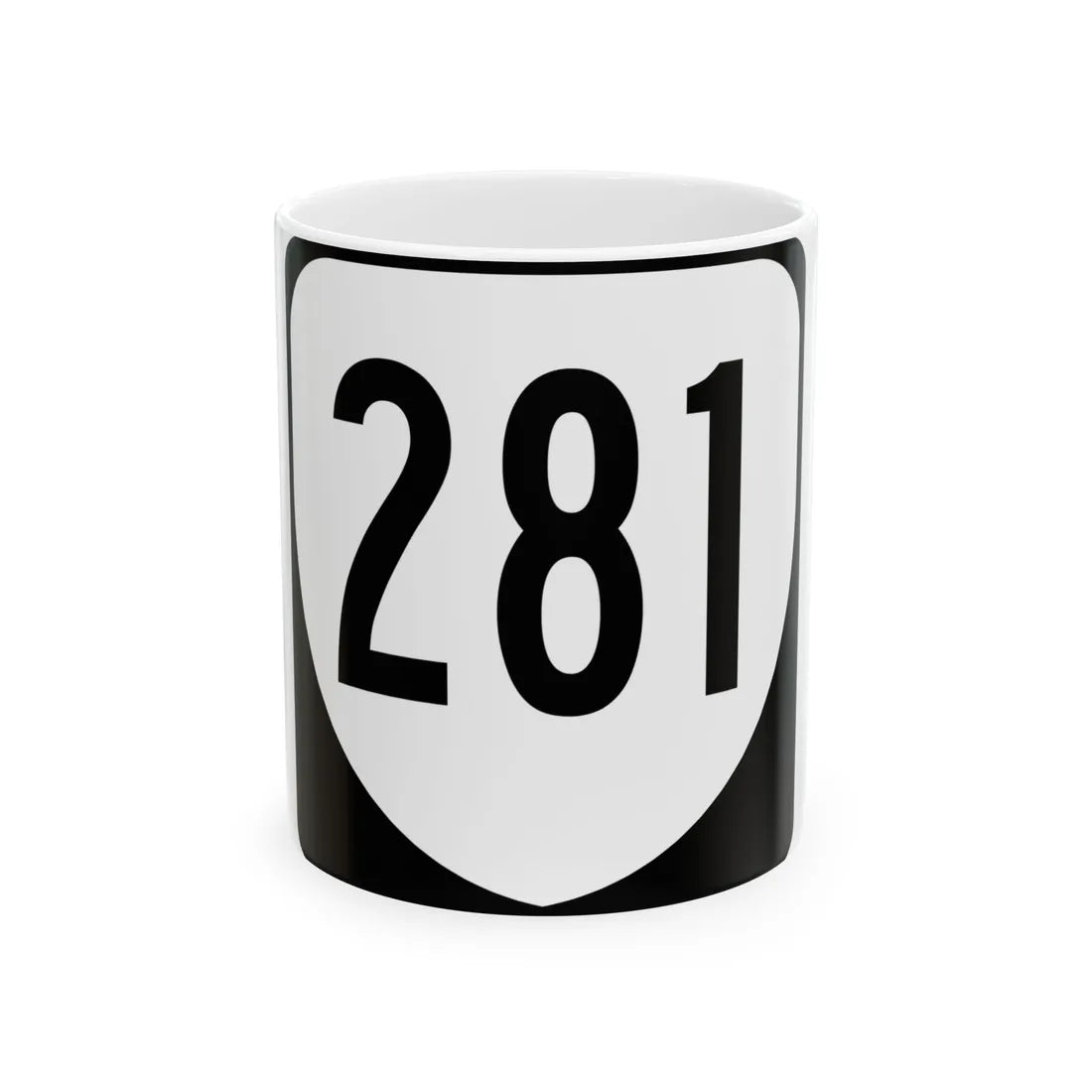 Virginia 281 1980 (Virginia) (Road Sign) White Coffee Mug 11oz - Go Mug Yourself