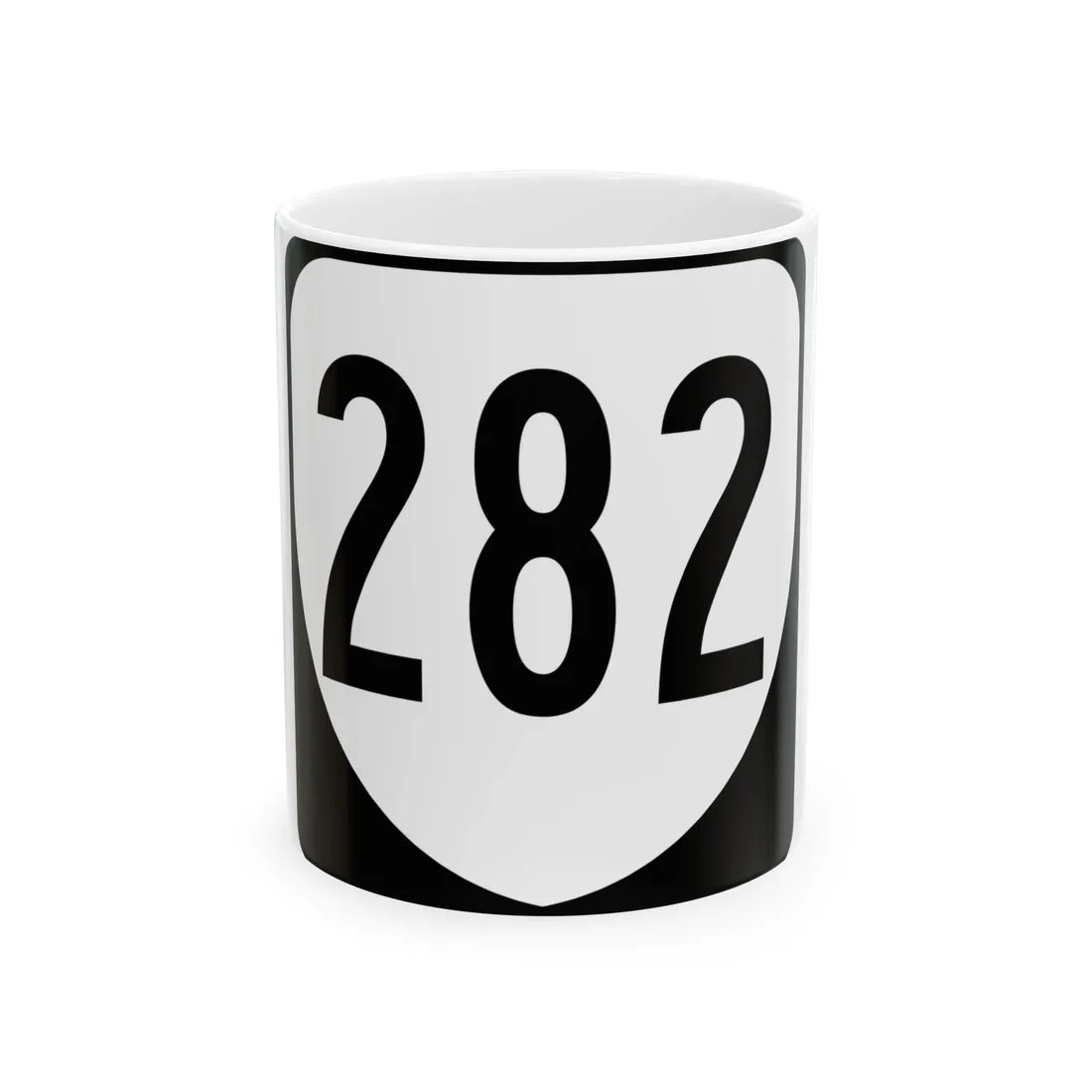 Virginia 282 1980 (Virginia) (Road Sign) White Coffee Mug 11oz - Go Mug Yourself