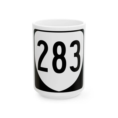 Virginia 283 1980 (Virginia) (Road Sign) White Coffee Mug 15oz - Go Mug Yourself