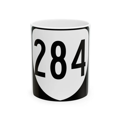 Virginia 284 1980 (Virginia) (Road Sign) White Coffee Mug 11oz - Go Mug Yourself