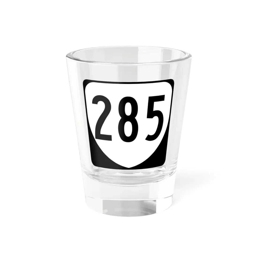 Virginia 285 1980 (Virginia) (Road Sign) Shot Glass 1.5oz 1.5oz - Go Mug Yourself