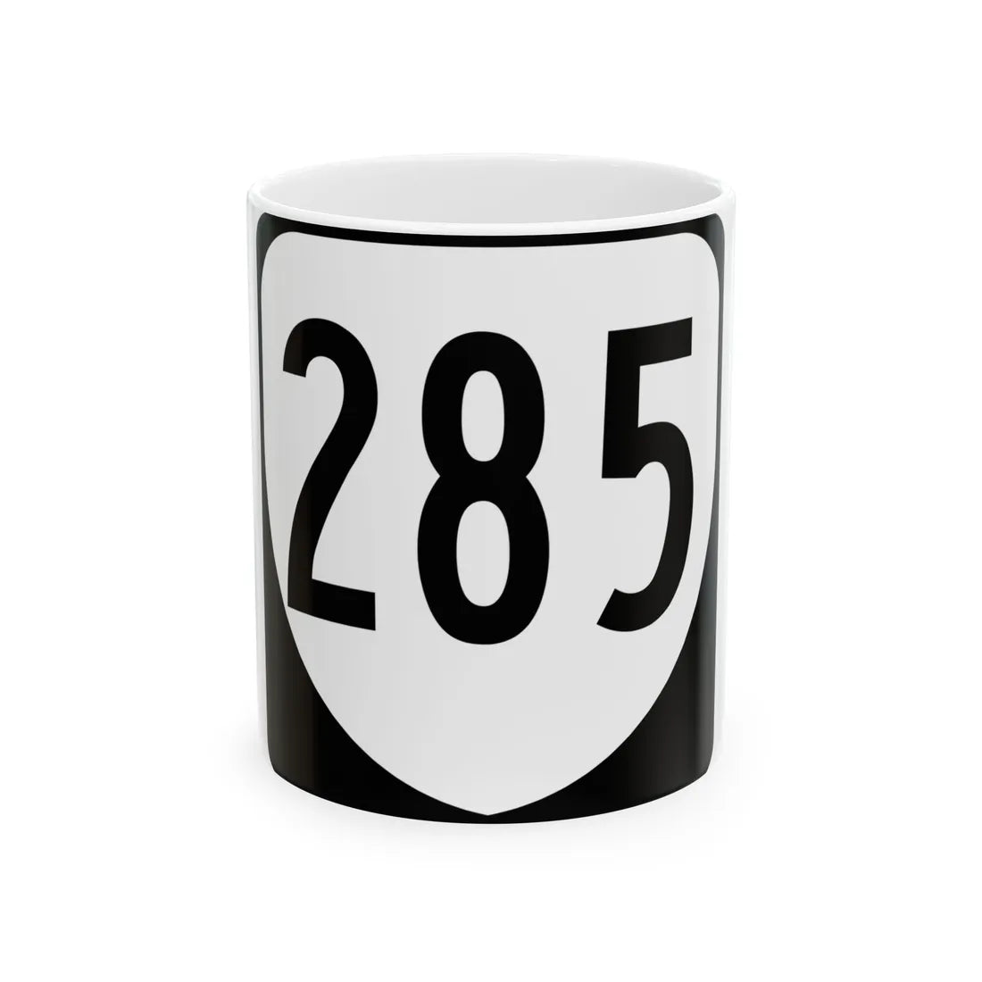 Virginia 285 1980 (Virginia) (Road Sign) White Coffee Mug 11oz - Go Mug Yourself