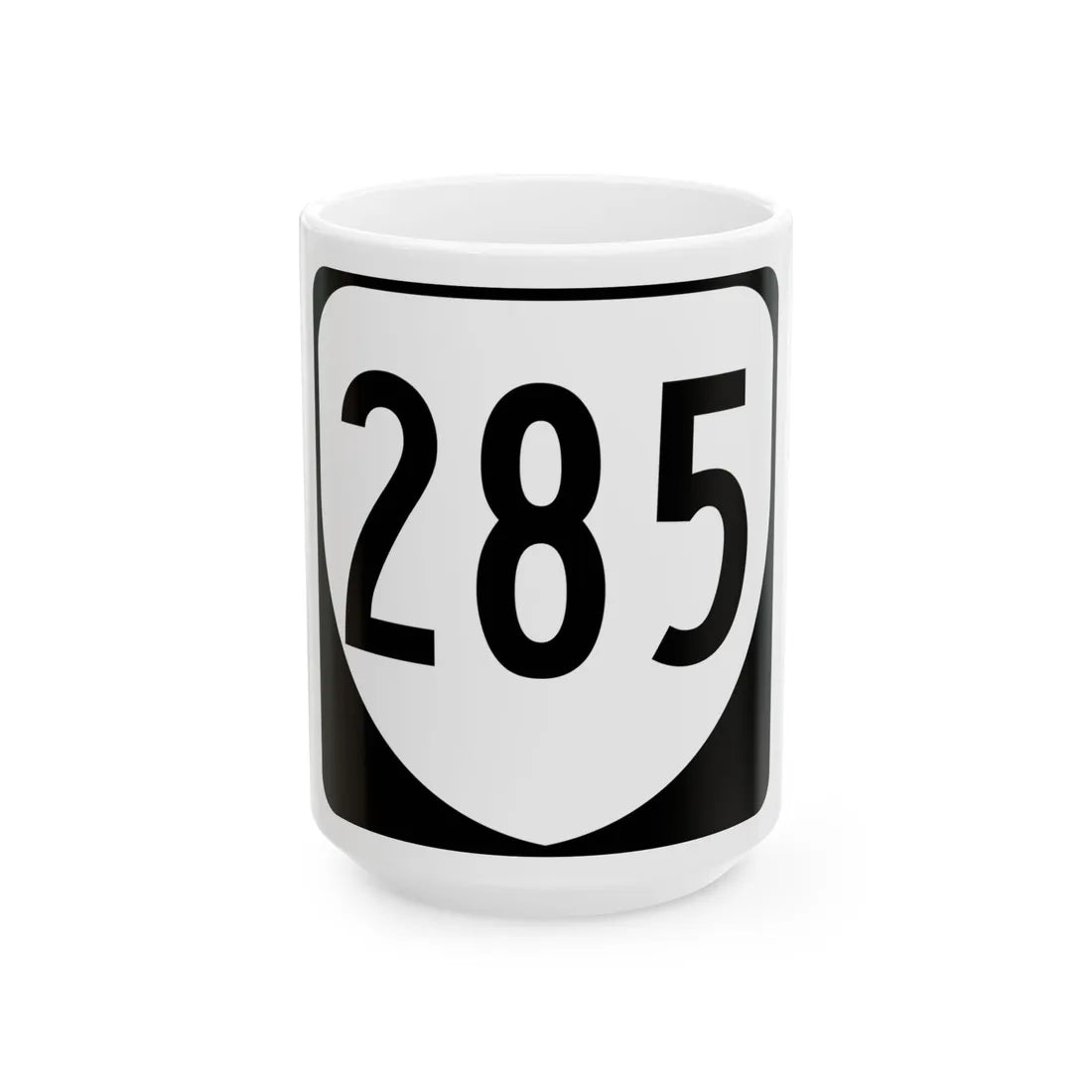 Virginia 285 1980 (Virginia) (Road Sign) White Coffee Mug 15oz - Go Mug Yourself