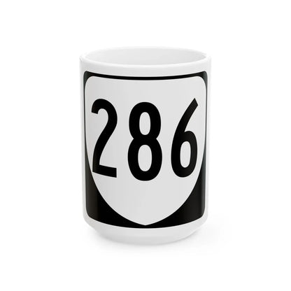 Virginia 286 1980 (Virginia) (Road Sign) White Coffee Mug 15oz - Go Mug Yourself