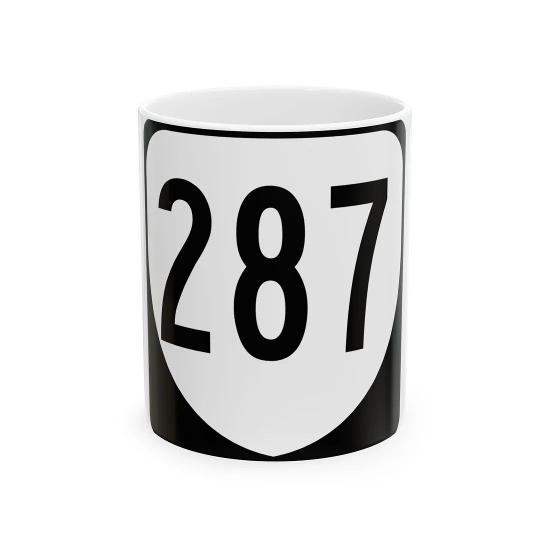 Virginia 287 1980 (Virginia) (Road Sign) White Coffee Mug 11oz - Go Mug Yourself