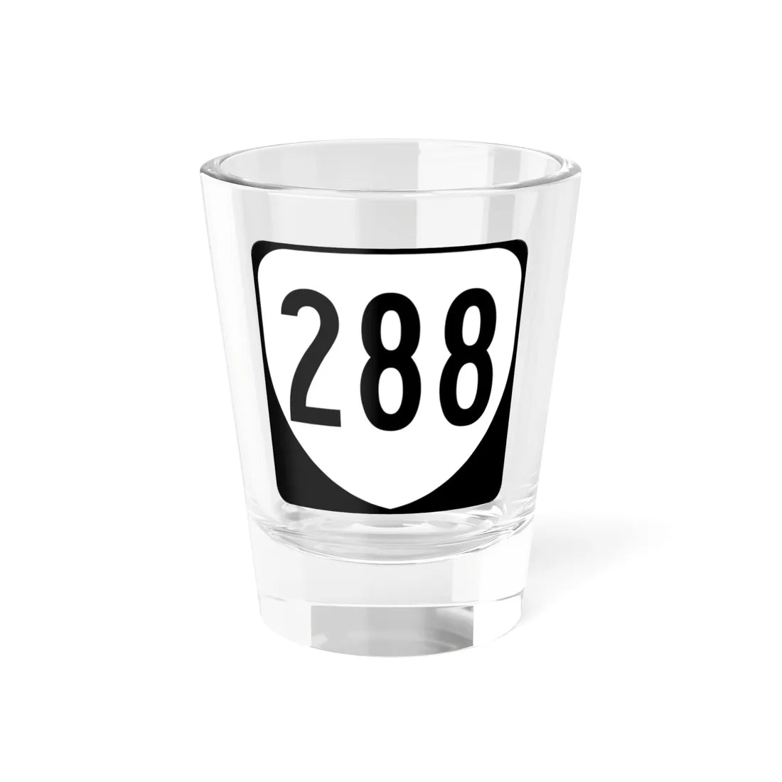 Virginia 288 1980 (Virginia) (Road Sign) Shot Glass 1.5oz 1.5oz - Go Mug Yourself