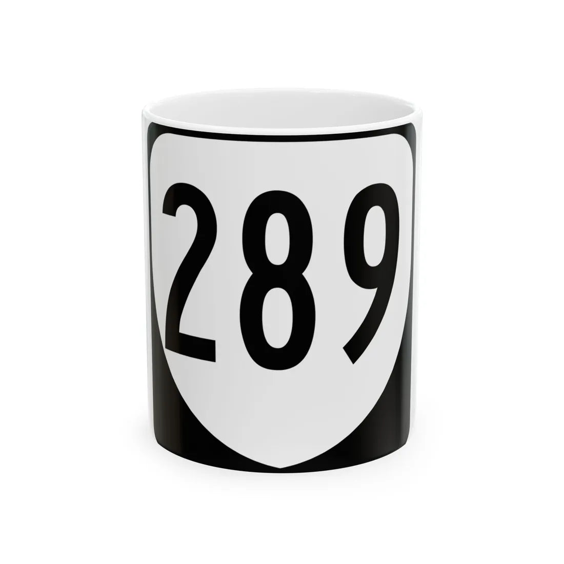 Virginia 289 1980 (Virginia) (Road Sign) White Coffee Mug 11oz - Go Mug Yourself