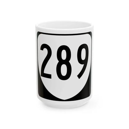 Virginia 289 1980 (Virginia) (Road Sign) White Coffee Mug 15oz - Go Mug Yourself