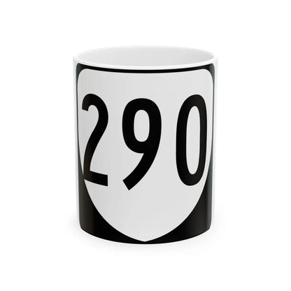 Virginia 290 1980 (Virginia) (Road Sign) White Coffee Mug 11oz - Go Mug Yourself