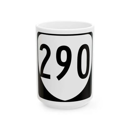 Virginia 290 1980 (Virginia) (Road Sign) White Coffee Mug 15oz - Go Mug Yourself