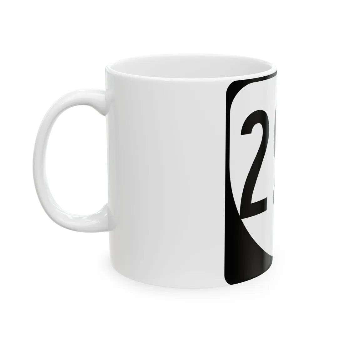 Virginia 290 1980 (Virginia) (Road Sign) White Coffee Mug - Go Mug Yourself