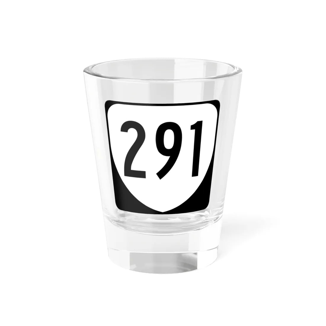 Virginia 291 1980 (Virginia) (Road Sign) Shot Glass 1.5oz 1.5oz - Go Mug Yourself