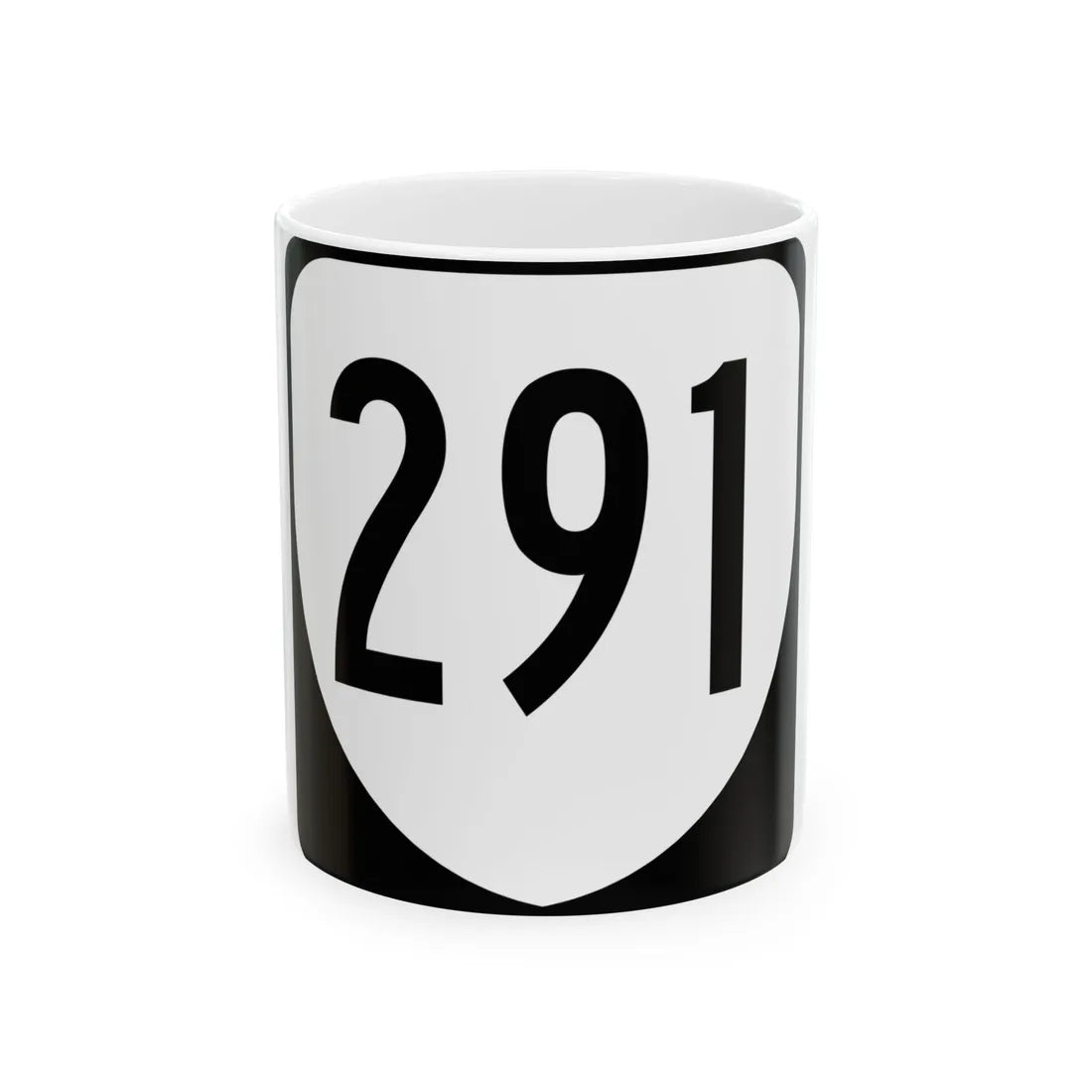 Virginia 291 1980 (Virginia) (Road Sign) White Coffee Mug 11oz - Go Mug Yourself