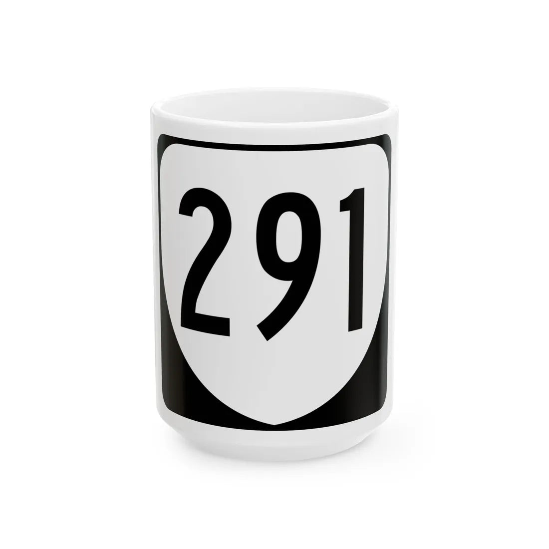 Virginia 291 1980 (Virginia) (Road Sign) White Coffee Mug 15oz - Go Mug Yourself