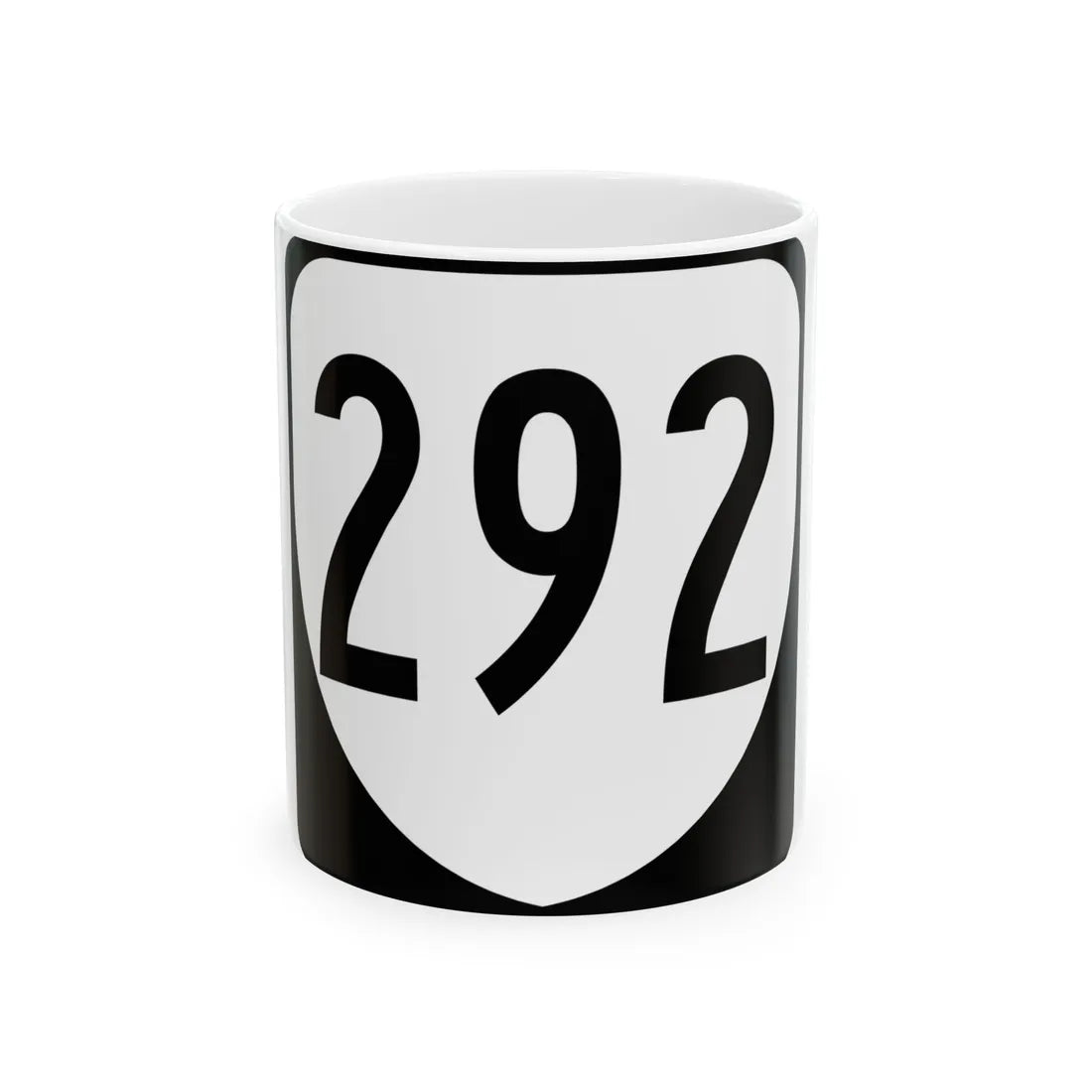 Virginia 292 1980 (Virginia) (Road Sign) White Coffee Mug 11oz - Go Mug Yourself
