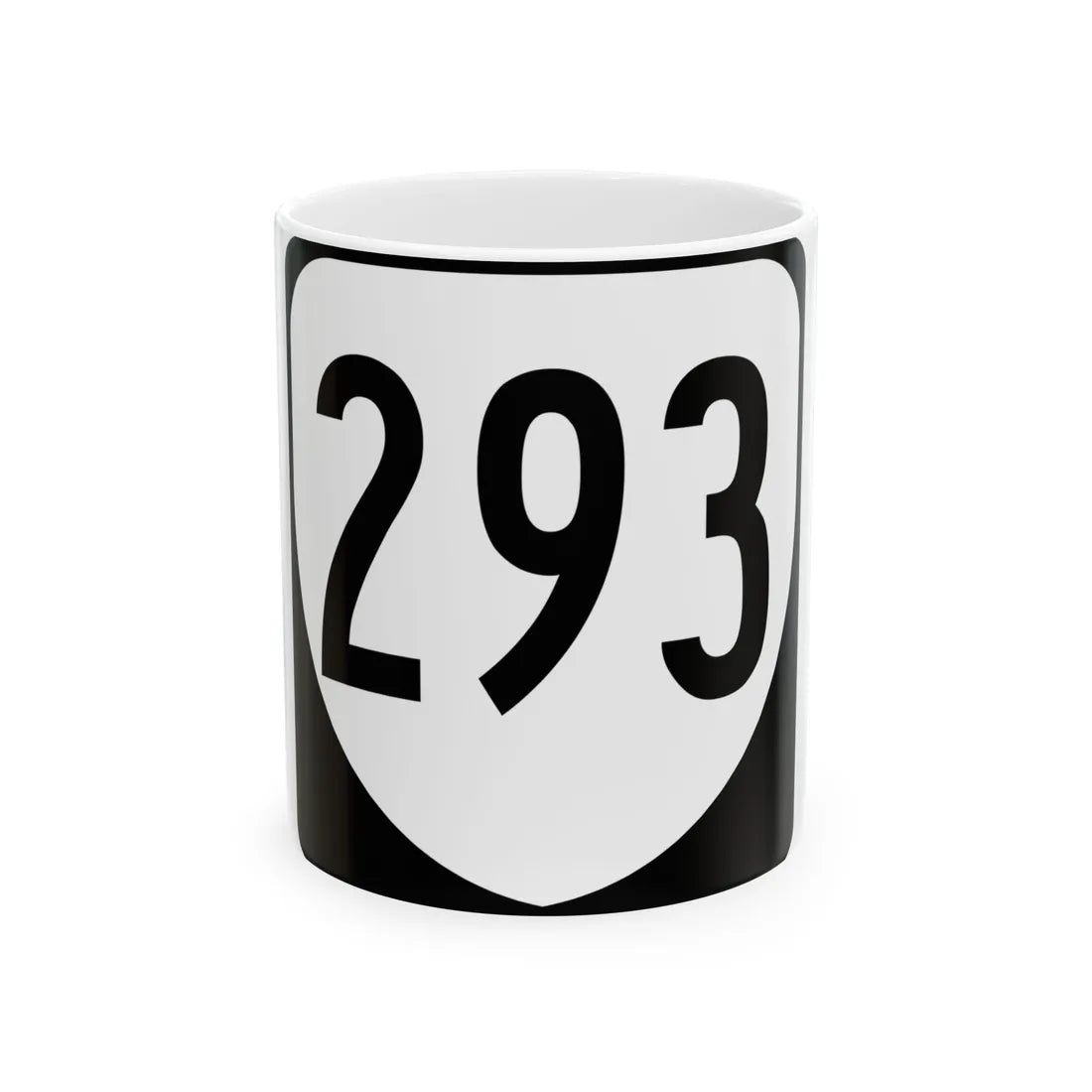 Virginia 293 1980 (Virginia) (Road Sign) White Coffee Mug 11oz - Go Mug Yourself