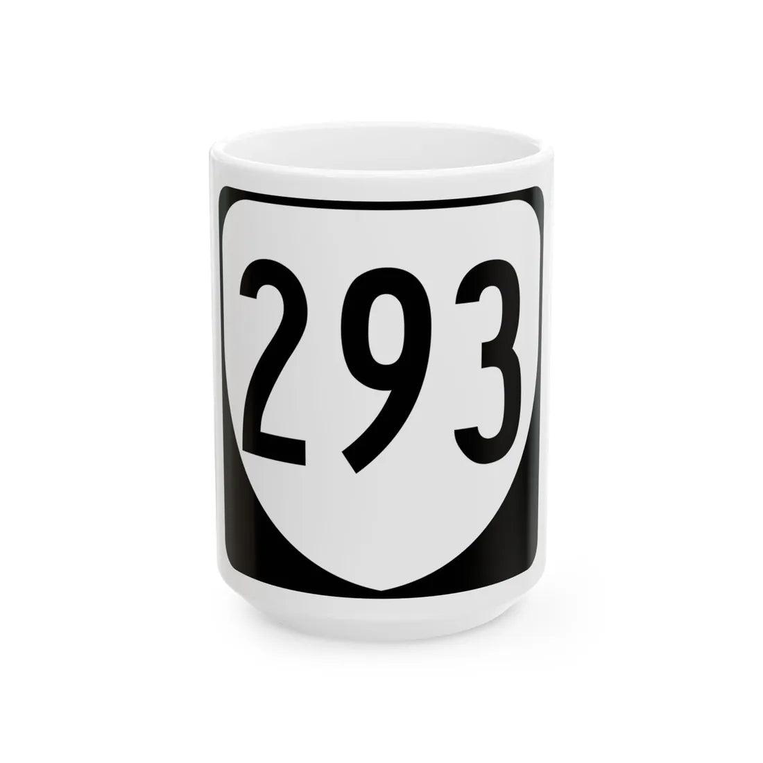 Virginia 293 1980 (Virginia) (Road Sign) White Coffee Mug 15oz - Go Mug Yourself