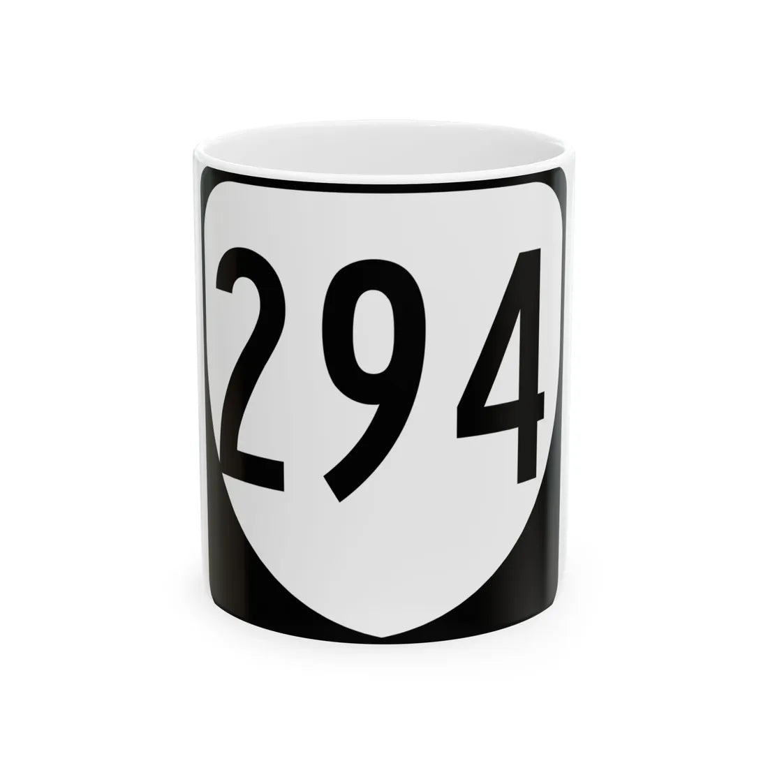 Virginia 294 1980 (Virginia) (Road Sign) White Coffee Mug 11oz - Go Mug Yourself