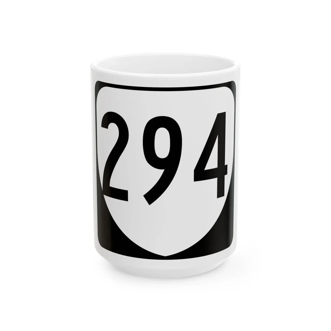 Virginia 294 1980 (Virginia) (Road Sign) White Coffee Mug 15oz - Go Mug Yourself