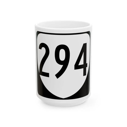 Virginia 294 1980 (Virginia) (Road Sign) White Coffee Mug 15oz - Go Mug Yourself