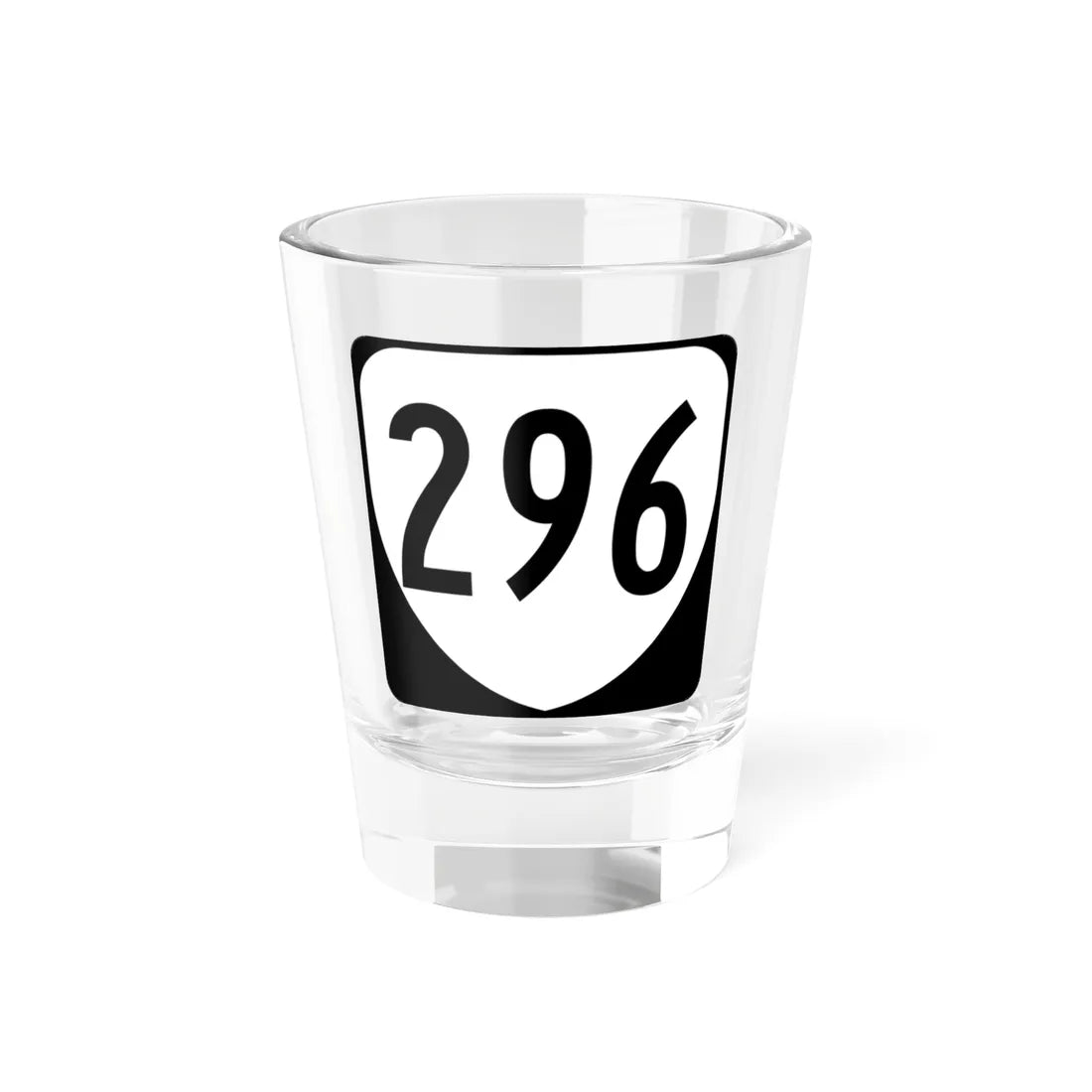 Virginia 296 1980 (Virginia) (Road Sign) Shot Glass 1.5oz 1.5oz - Go Mug Yourself