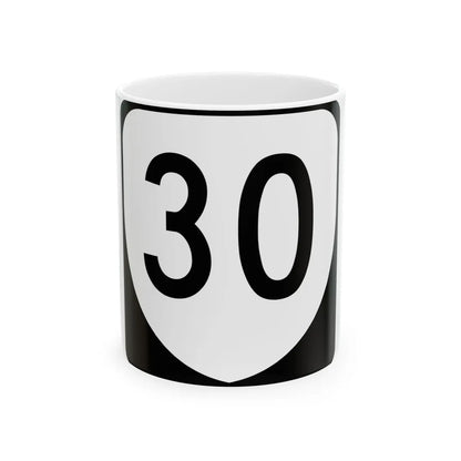 Virginia 30 (Virginia) (Road Sign) White Coffee Mug 11oz - Go Mug Yourself