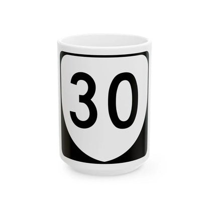 Virginia 30 (Virginia) (Road Sign) White Coffee Mug 15oz - Go Mug Yourself