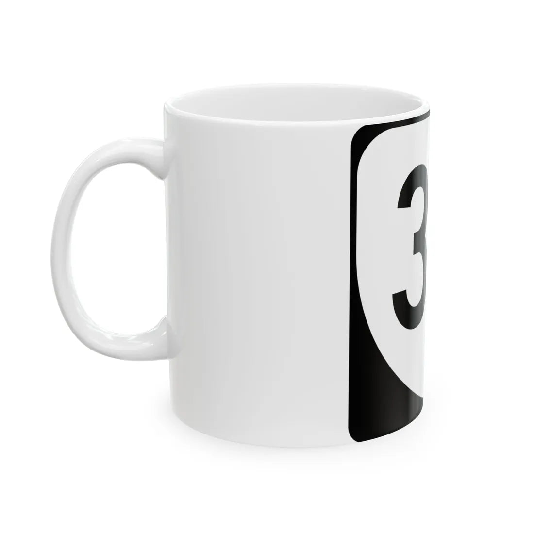 Virginia 30 (Virginia) (Road Sign) White Coffee Mug - Go Mug Yourself