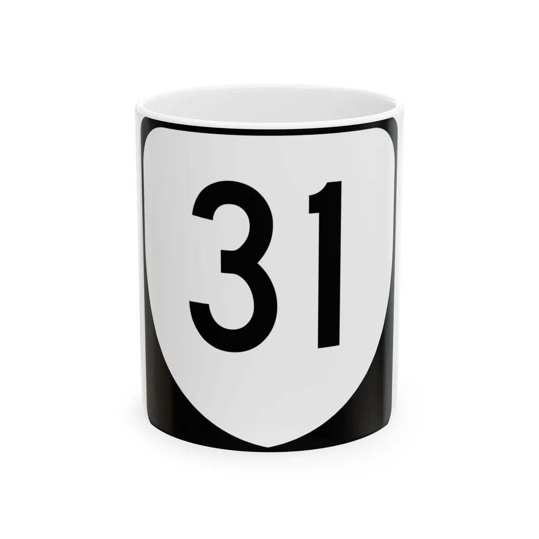 Virginia 31 (Virginia) (Road Sign) White Coffee Mug 11oz - Go Mug Yourself