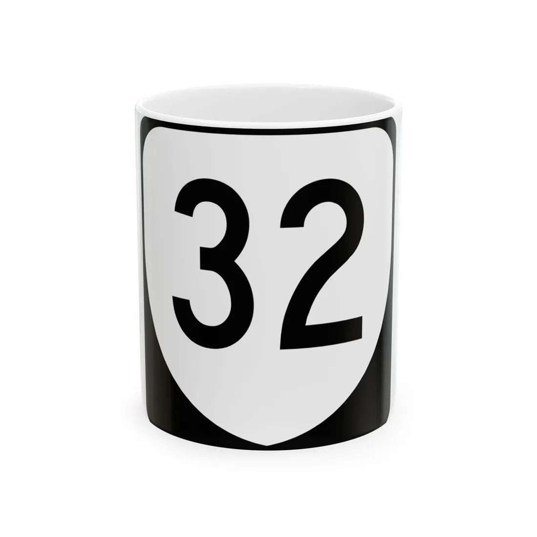 Virginia 32 (Virginia) (Road Sign) White Coffee Mug 11oz - Go Mug Yourself