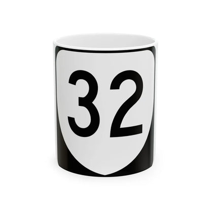 Virginia 32 (Virginia) (Road Sign) White Coffee Mug 11oz - Go Mug Yourself