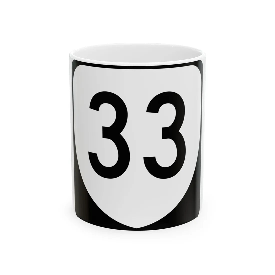 Virginia 33 (Virginia) (Road Sign) White Coffee Mug 11oz - Go Mug Yourself