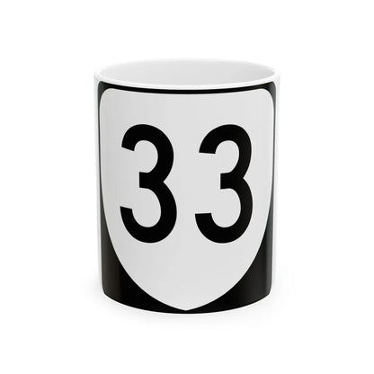 Virginia 33 (Virginia) (Road Sign) White Coffee Mug 11oz - Go Mug Yourself