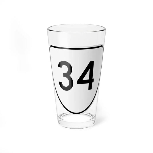 Virginia 34 1956 (Virginia) (Road Sign) Pint Glass 16oz 16oz - Go Mug Yourself