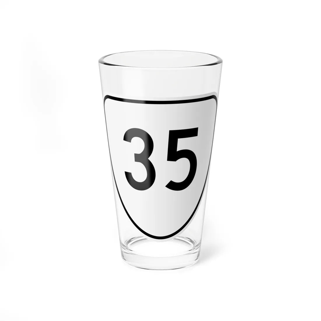 Virginia 35 1956 (Virginia) (Road Sign) Pint Glass 16oz 16oz - Go Mug Yourself
