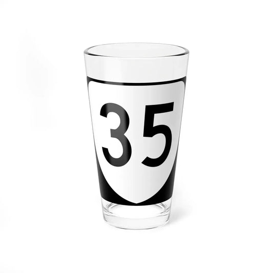 Virginia 35 (Virginia) (Road Sign) Pint Glass 16oz 16oz - Go Mug Yourself