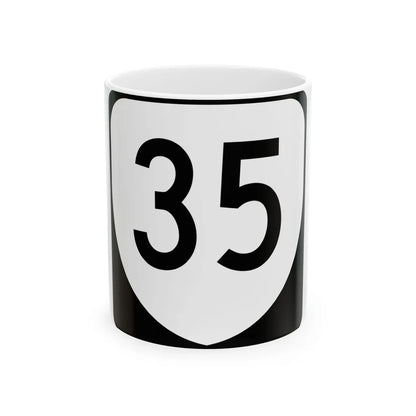 Virginia 35 (Virginia) (Road Sign) White Coffee Mug 11oz - Go Mug Yourself