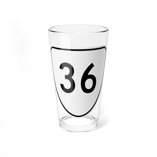 Virginia 36 1956 (Virginia) (Road Sign) Pint Glass 16oz 16oz - Go Mug Yourself